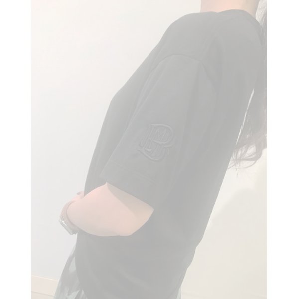 画像10:  {SOLD} 【Regular item】BLAMINK ブラミンク コットンクルーネック刺繍ショートスリーブTシャツ{7917-222-0010-BLK-BJS} (10)