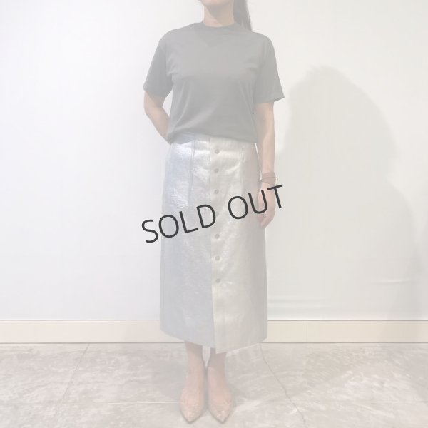 画像9: {SOLD}【Regular item】BLAMINK ブラミンク コットンクルーネック刺繍ショートスリーブTシャツ{7917-222-0010-GRY-BJS} (9)