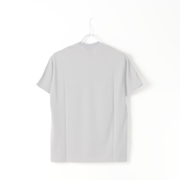 画像2:  {SOLD} 【Regular item】BLAMINK ブラミンク コットンクルーネック刺繍ショートスリーブTシャツ{7917-222-0010-GRY-BJS} (2)