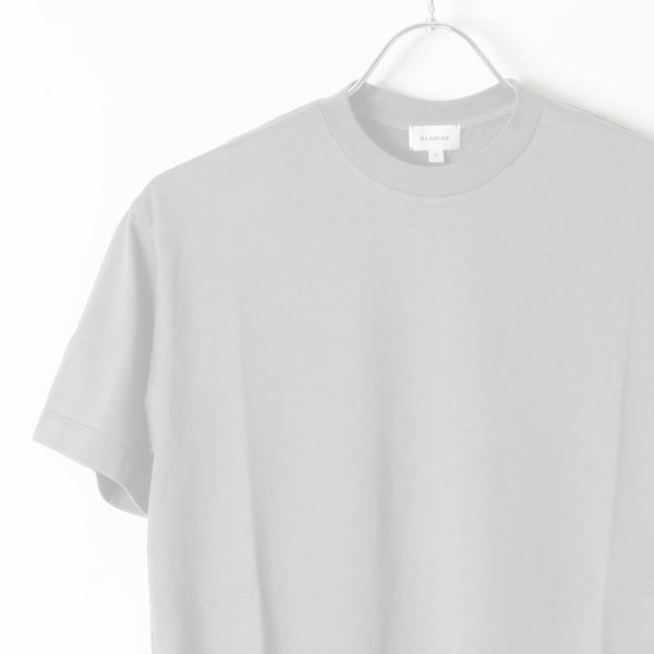 画像4:  {SOLD} 【Regular item】BLAMINK ブラミンク コットンクルーネック刺繍ショートスリーブTシャツ{7917-222-0010-GRY-BJS} (4)