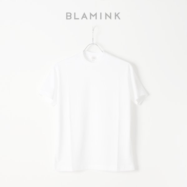 画像1:  {SOLD} 【Regular item】BLAMINK ブラミンク コットンクルーネック刺繍ショートスリーブTシャツ{7917-222-0010-WHT-BJS} (1)