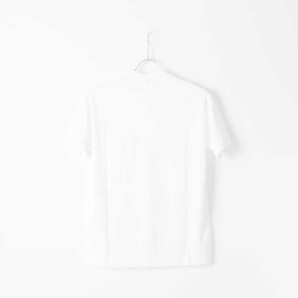 画像2:  {SOLD} 【Regular item】BLAMINK ブラミンク コットンクルーネック刺繍ショートスリーブTシャツ{7917-222-0010-WHT-BJS} (2)
