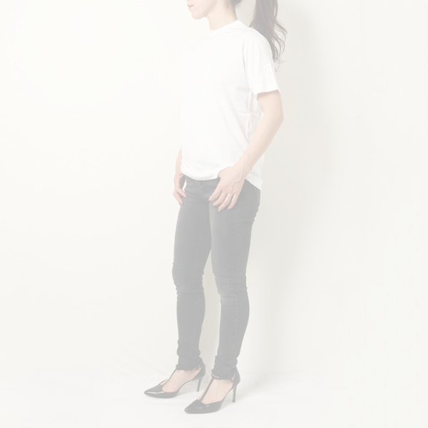 画像9:  {SOLD} 【Regular item】BLAMINK ブラミンク コットンクルーネック刺繍ショートスリーブTシャツ{7917-222-0010-WHT-BJS} (9)