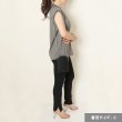 画像10: {SOLD}【Regular item】BLAMINK ブラミンク コットンクルーネック刺繍ノースリーブTシャツ{7917-222-0011-GRY-BJS} (10)