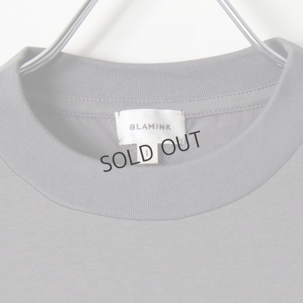画像4: {SOLD}【Regular item】BLAMINK ブラミンク コットンクルーネック刺繍ノースリーブTシャツ{7917-222-0011-GRY-BJS} (4)