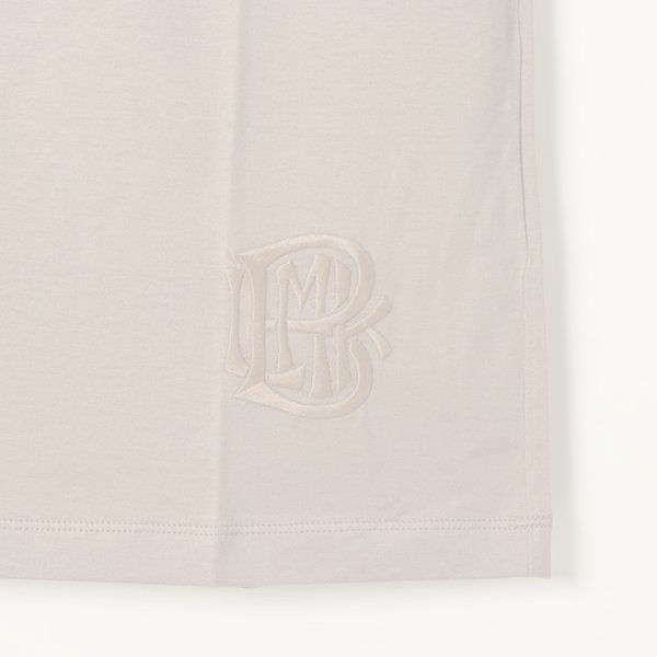 画像4:  {SOLD} 【Regular item】BLAMINK ブラミンク コットンクルーネック刺繍ノースリーブTシャツ{7917-222-0011-MOCA-BAS} (4)