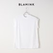 画像1: {SOLD}【Regular item】BLAMINK ブラミンク コットンクルーネック刺繍ノースリーブTシャツ{7917-222-0011-WHT-BJS} (1)