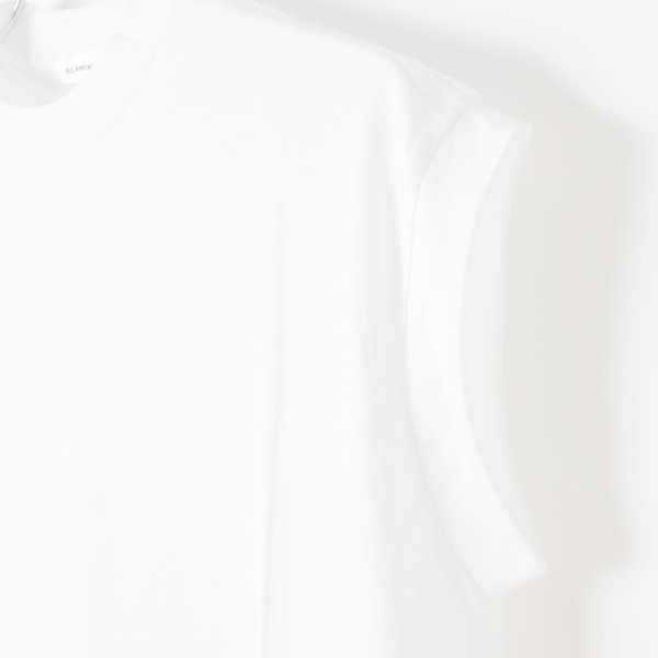画像4:  {SOLD} 【Regular item】BLAMINK ブラミンク コットンクルーネック刺繍ノースリーブTシャツ{7917-222-0011-WHT-BJS} (4)
