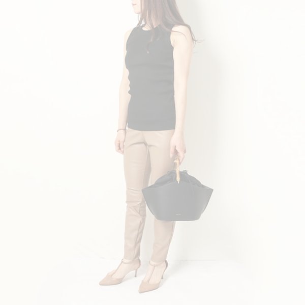 画像10:  {SOLD} BLAMINK ブラミンク コットンリブノースリーブカットソー{7917-299-0020-BLK-BAS} (10)