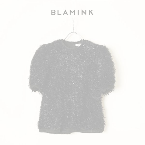 画像1:  {SOLD} BLAMINK ブラミンク PRE クルーネックショートスリーブ{7917-299-0036-BLK-BBA} (1)