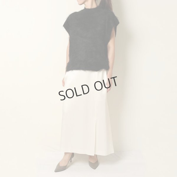 画像7: {SOLD}BLAMINK ブラミンク PRE 7Gカシミヤファーノースリーブニット{7918-299-0069-BLK-BBA} (7)