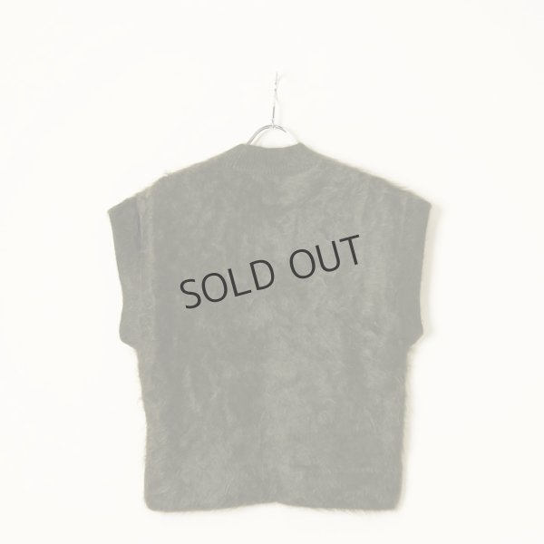 画像6: {SOLD}BLAMINK ブラミンク PRE 7Gカシミヤファーノースリーブニット{7918-299-0069-OLV-BBA} (6)