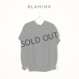 ブラミンク blamink シルクスクエアプリント　スカーフカラーブラウス シルクスクエアプリントスカーフカラーブラウス | BLAMINK (Women