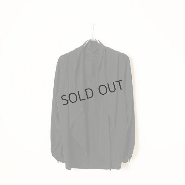 画像5: {SOLD}BLAMINK ブラミンク PRE シルクスカーフロングスリーブブラウス{7921-230-0204-BLK-BBA} (5)