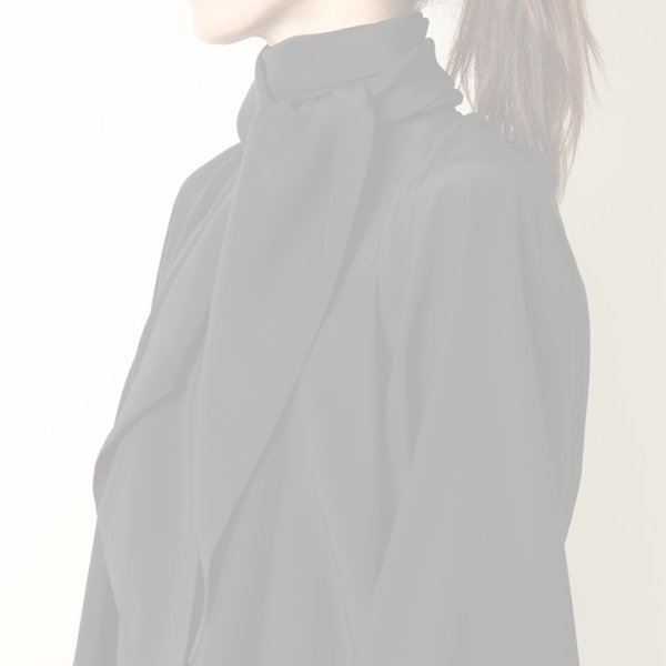 画像12:  {SOLD} BLAMINK ブラミンク PRE シルクスカーフロングスリーブブラウス{7921-230-0204-BLK-BBA} (12)