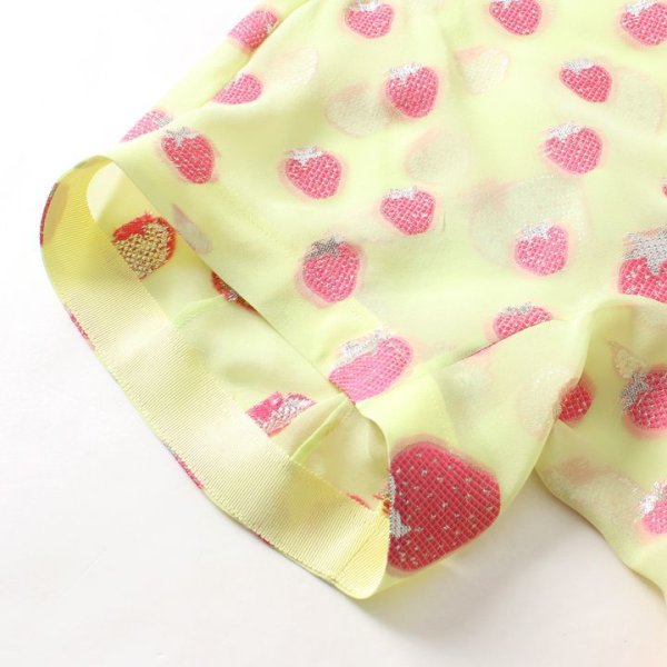 画像5: 【 40%OFF セール93,500円→56,100円】 BLAMINK ブラミンク シルクポリエステル ストロベリークルーネックブラウス{7921-299-0066-PNK-AIS} (5)