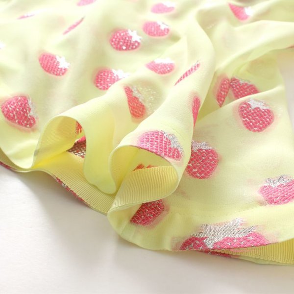 画像6: 【 40%OFF セール93,500円→56,100円】 BLAMINK ブラミンク シルクポリエステル ストロベリークルーネックブラウス{7921-299-0066-PNK-AIS} (6)