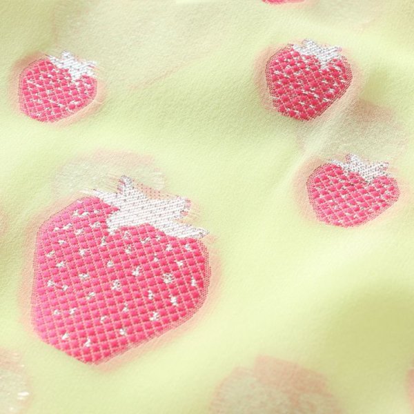 画像8: 【 40%OFF セール93,500円→56,100円】 BLAMINK ブラミンク シルクポリエステル ストロベリークルーネックブラウス{7921-299-0066-PNK-AIS} (8)