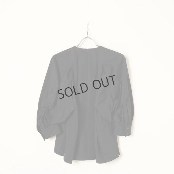 画像7: {SOLD}BLAMINK ブラミンク PRE ドルマンショートスリーブブラウス{7921-299-0203-NVY-BBA} (7)