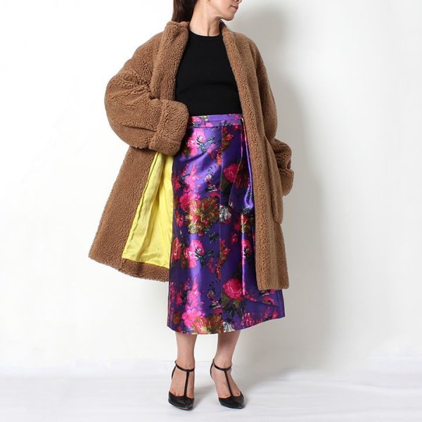 画像17: 【 40%OFF セール132,000円→79,200円】 BLAMINK ブラミンク シルク フラワープリント ラッフルスカート{-AHA} (17)