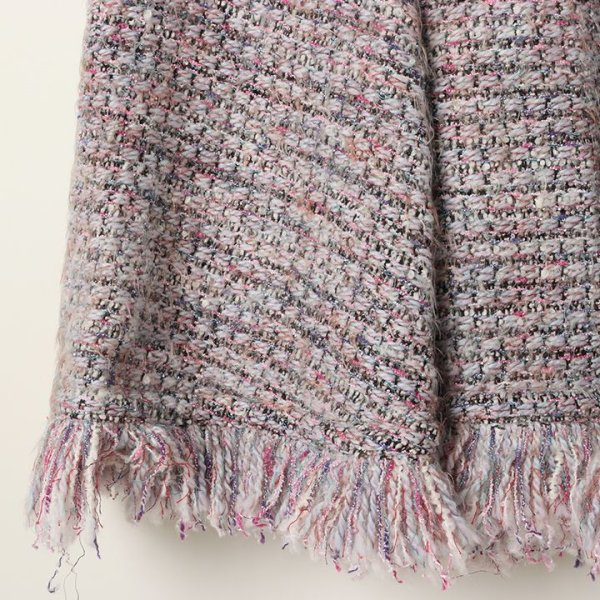 画像3: 【 40%OFF セール198,000円→118,800円】 BLAMINK ブラミンク ツイードフリンジスカート{7924-230-0236-PNK-BJA} (3)