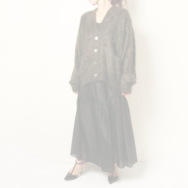 BLAMINK ブラミンク FALL シルクギャザー ロングスカート{7924-230