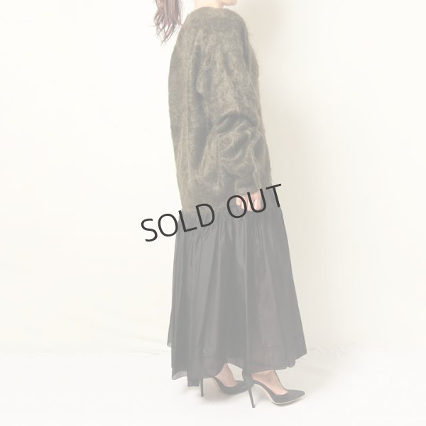 画像7: {SOLD}BLAMINK ブラミンク FALL シルクギャザー ロングスカート{7924-230-0326-BLK-BBA} (7)