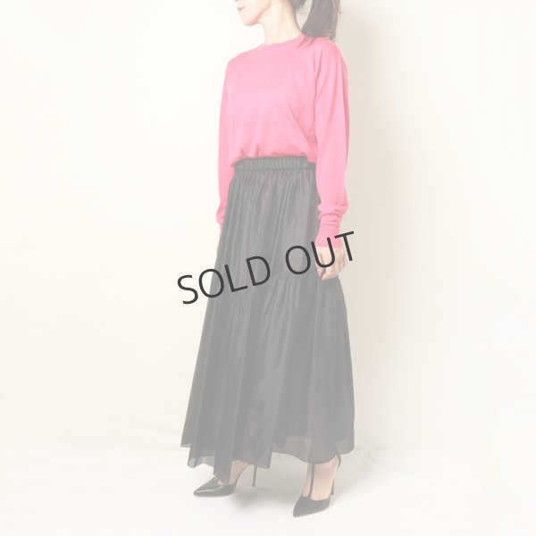 画像11: {SOLD}BLAMINK ブラミンク FALL シルクギャザー ロングスカート{7924-230-0326-BLK-BBA} (11)