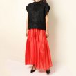 画像9: BLAMINK ブラミンク FALL シルクギャザー ロングスカート{7924-230-0326-RED-BBA} (9)