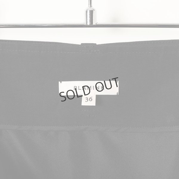 画像6: {SOLD}BLAMINK ブラミンク レーヨンリネンサイドベルトフレアスカート{7924-299-0248-BLK-BAS} (6)