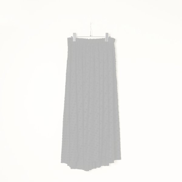 画像5:  {SOLD} BLAMINK ブラミンク リップジャガードギャザースカート{7924-299-0285-BLK-BAA} (5)