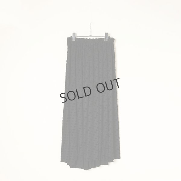 画像5: {SOLD}BLAMINK ブラミンク リップジャガードギャザースカート{7924-299-0285-BLK-BAA} (5)