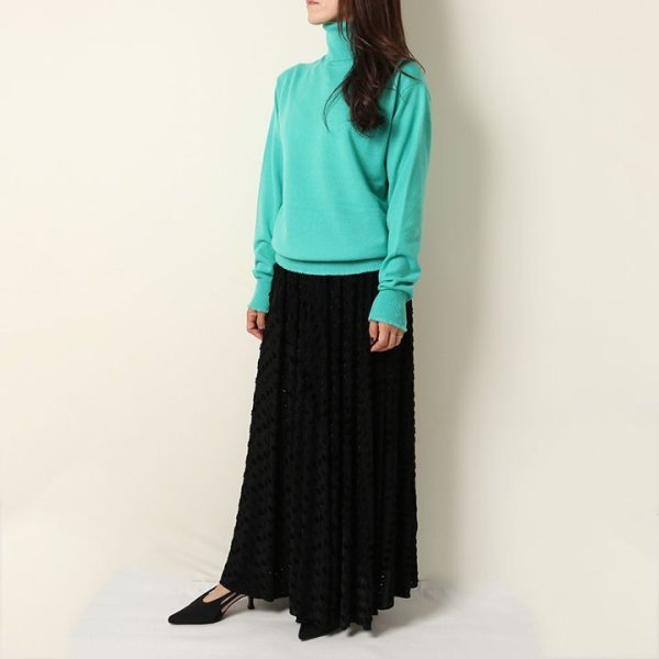 画像6: 【 40%OFF セール88,000円→52,800円】 BLAMINK ブラミンク リップジャガードギャザースカート{7924-299-0285-BLK-BAA} (6)