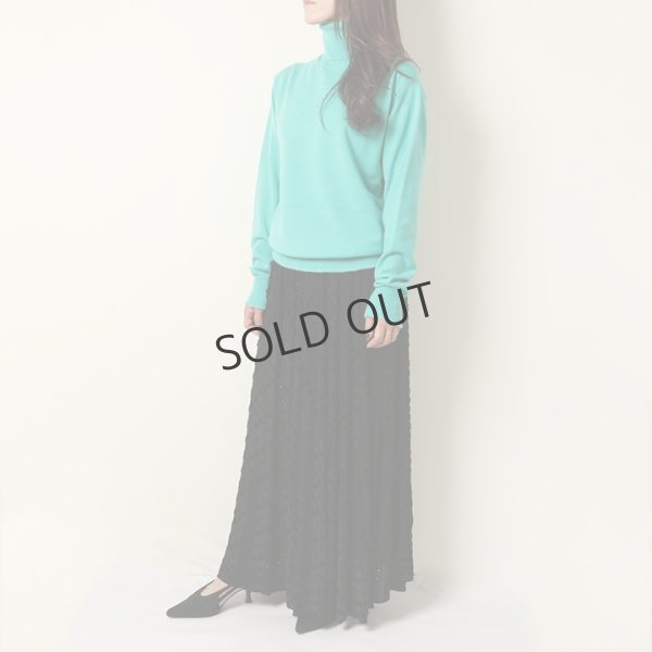 画像6: {SOLD}BLAMINK ブラミンク リップジャガードギャザースカート{7924-299-0285-BLK-BAA} (6)
