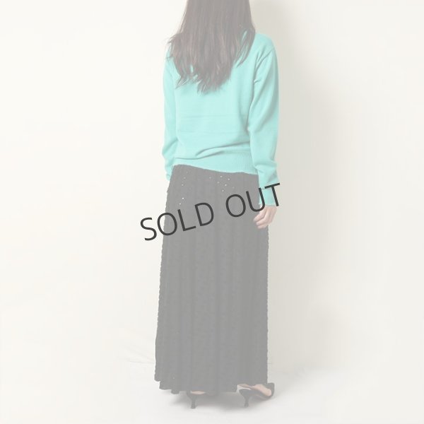 画像7: {SOLD}BLAMINK ブラミンク リップジャガードギャザースカート{7924-299-0285-BLK-BAA} (7)