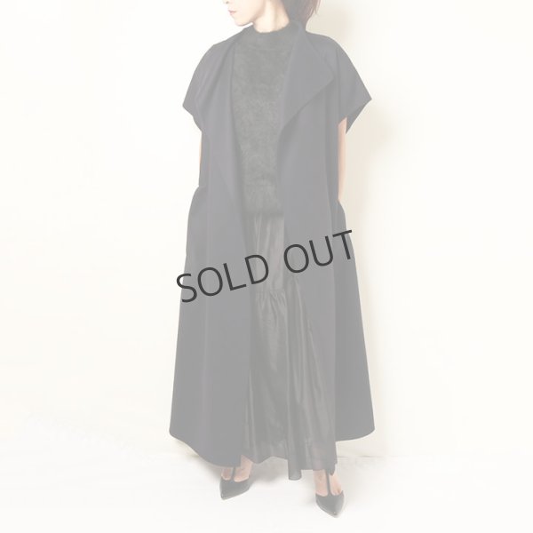 画像11: {SOLD}BLAMINK ブラミンク FALL ウール ダブルフェイス ショートスリーブコート{7925-230-0325-NVY-BBA} (11)