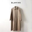 画像1: BLAMINK ブラミンク ウールステンカラー ロングコート{7925-299-0158-BEIGE-AIA} (1)