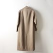 画像2: 【 40%OFF セール231,000円→138,600円】 BLAMINK ブラミンク ウールステンカラー ロングコート{7925-299-0158-BEIGE-AIA} (2)