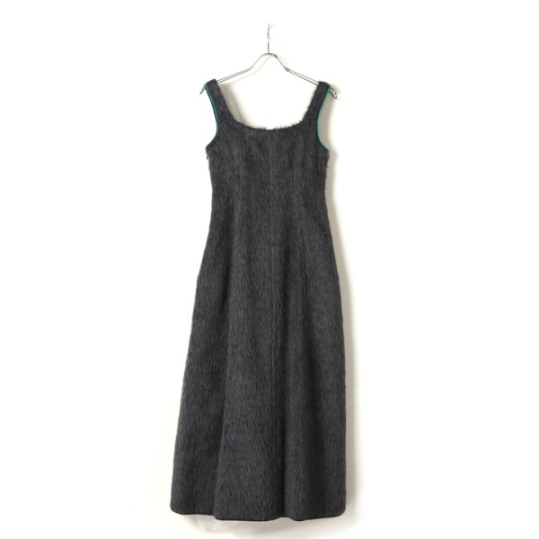 画像5: 【 40%OFF セール154,000円→92,400円】 BLAMINK ブラミンク アルパカポリエステルシャギー変形ダーツドレス{7926-230-0220-DGY-BJA} (5)