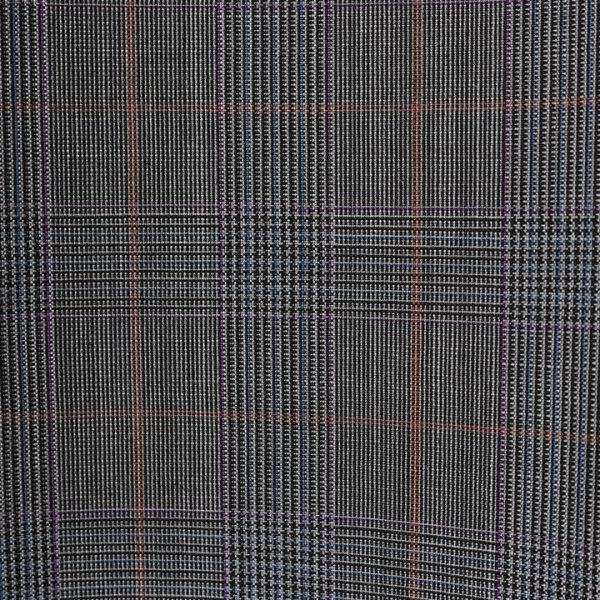 画像4: 【 40%OFF セール132,000円→79,200円】 BLAMINK ブラミンク ウールモヘヤチェックレギュラーカラーショートスリーブワンピース{7926-230-0243-DGY-BAS} (4)