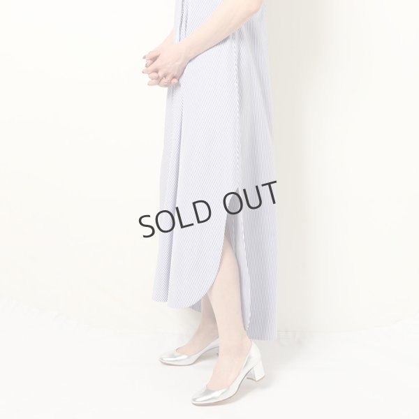 画像15: {SOLD}BLAMINK ブラミンク コットンバイアスストライプノースリーブワンピース{7926-230-0298-LBL-BBS} (15)