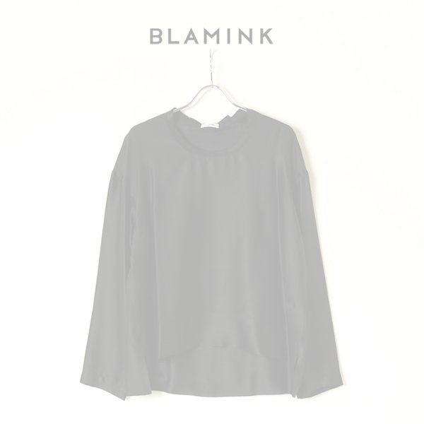 画像1:  {SOLD} 【Regular item】BLAMINK ブラミンク シルクインティメイトブラウス{7939-299-0001-BLK-BAA} (1)