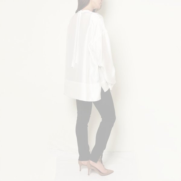 画像9:  {SOLD} 【Regular item】BLAMINK ブラミンク シルクインティメイトブラウス{7939-299-0001-WHT-BAS} (9)