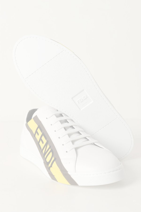 画像5:   FENDI フェンディ レザースニーカー {-BJA}  :7E1380-WHT  (5)