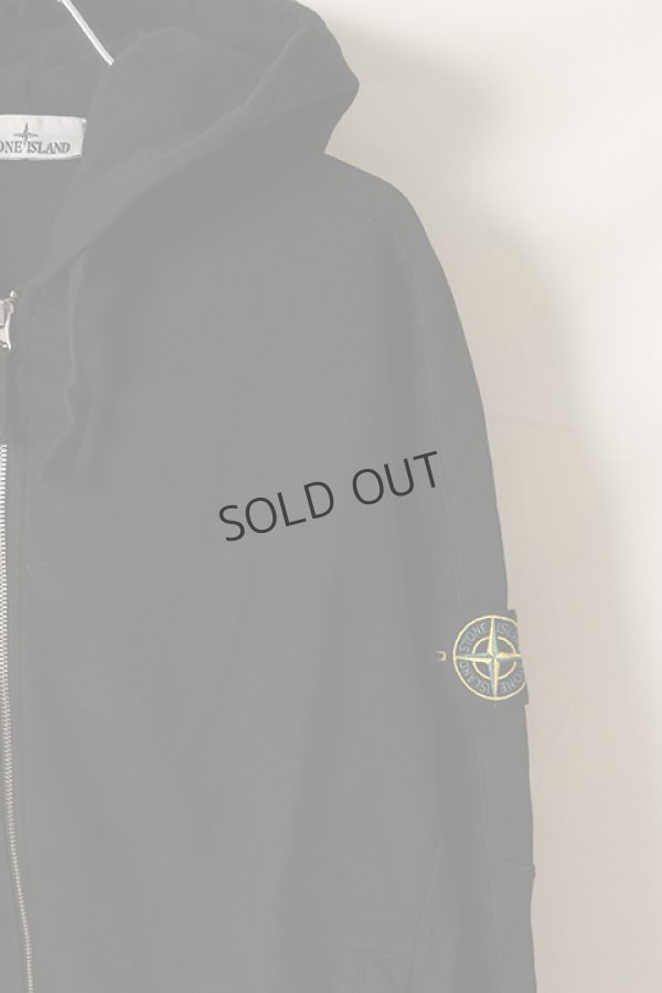 画像3: {SOLD}STONE ISLAND ストーンアイランド 63160 ‘OLD’ TREATMENT スウェットシャツ フルジップ {-BDS} (3)