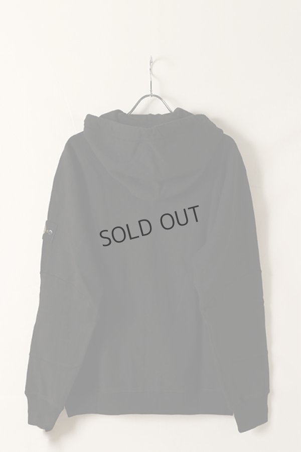 画像5: {SOLD}STONE ISLAND ストーンアイランド 63160 ‘OLD’ TREATMENT スウェットシャツ フルジップ {-BDS} (5)