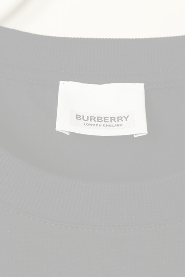 画像3:   BURBERRY バーバリー ロゴプリント コットン オーバーサイズTシャツ{-BCS} (3)
