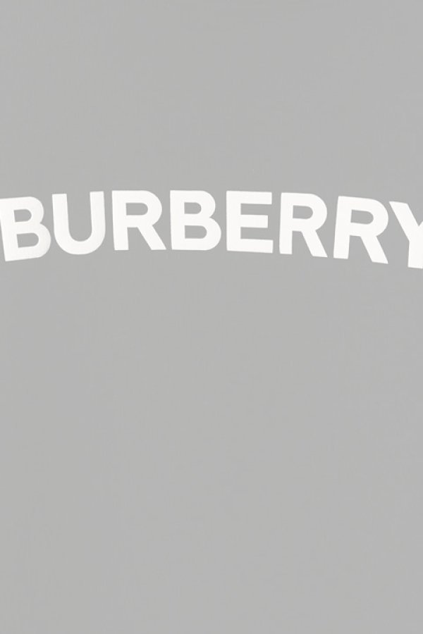 画像2:   BURBERRY バーバリー ロゴプリント コットンフーディー{-BCS} (2)