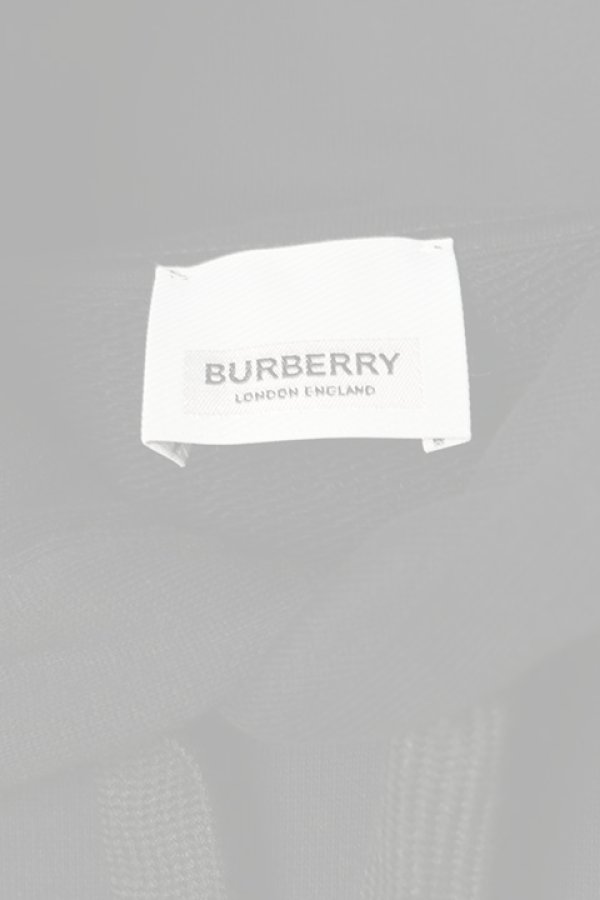 画像4:   BURBERRY バーバリー ロゴプリント コットンフーディー{-BCS} (4)