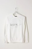 画像1: {SOLD}BALMAIN バルマン BF1 C&S TOP SWEAT BALMAIN LOGO{816804619I-0001-AIS} (1)